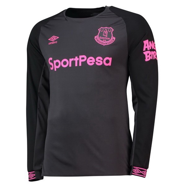 Camiseta Everton 2ª ML 2018/19 Negro